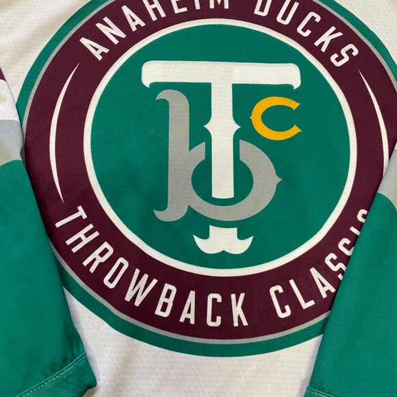 Anaheim Ducks Throwback Classics Reversible Hockey Jersey #11 Men's L - Picture 3 of 7
